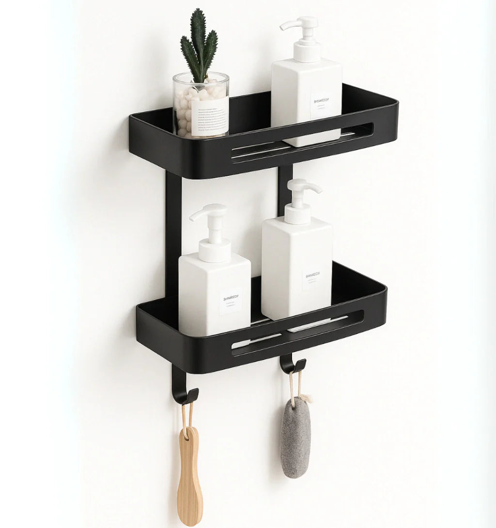 Hanging Bathroom Shelf | Drill-Free Organisation